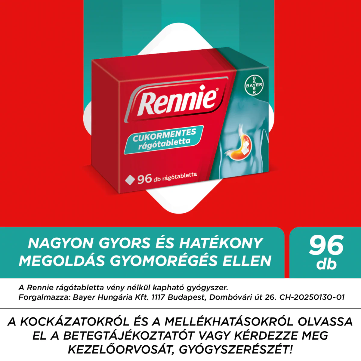 Rennie cukormentes rágótabletta 96 db - Image 7