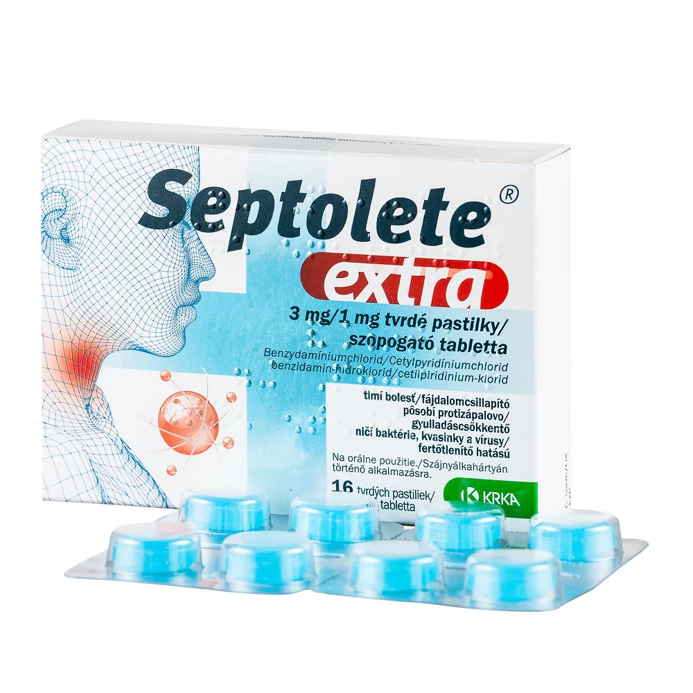 Septolete Extra 3 mg/1 mg szopogató tabletta 16 db