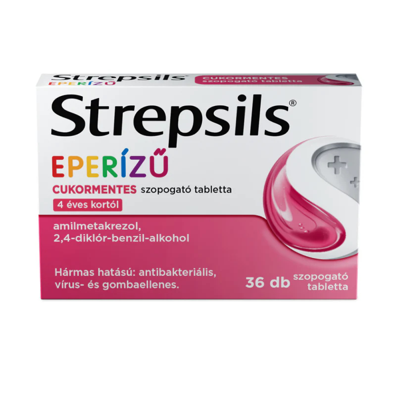 Strepsils eperízű cukormentes szopogató tabletta 36 db