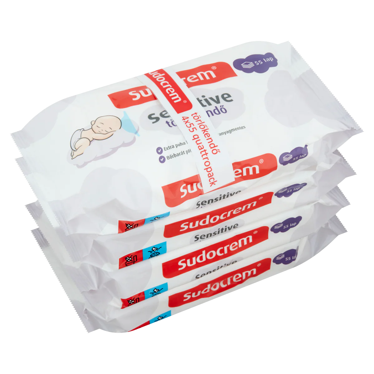 Sudocrem Sensitive törlőkendő 55 db - Image 4