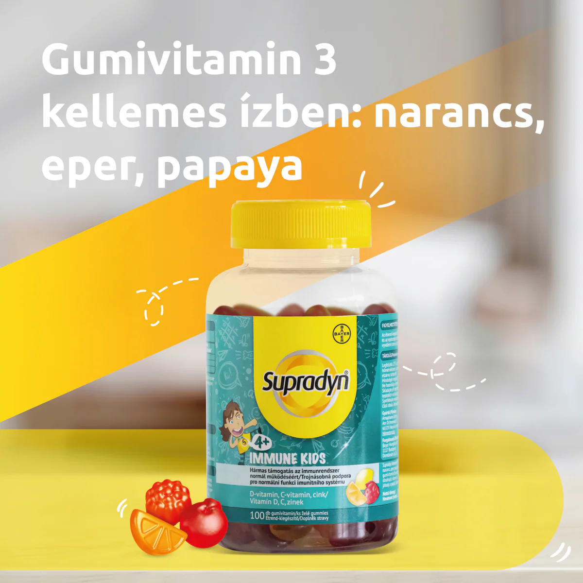 Supradyn Immune Kids gumivitamin 100 db - Image 18