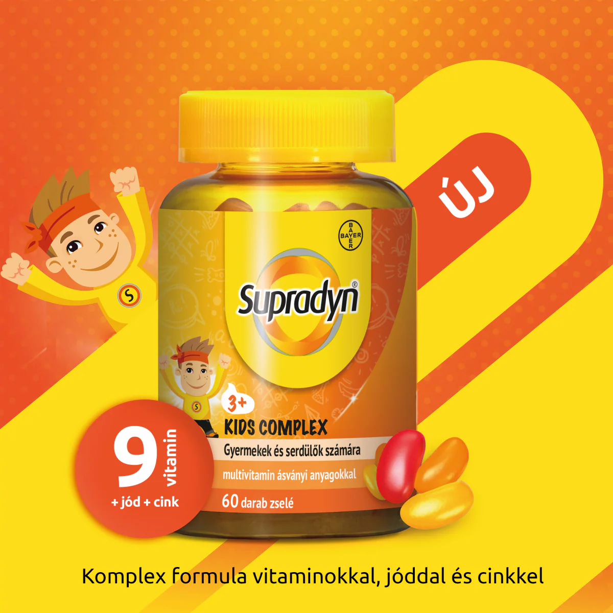 Supradyn Kids Complex multivitamin zselé cukorbevonattal 60 db - Image 13
