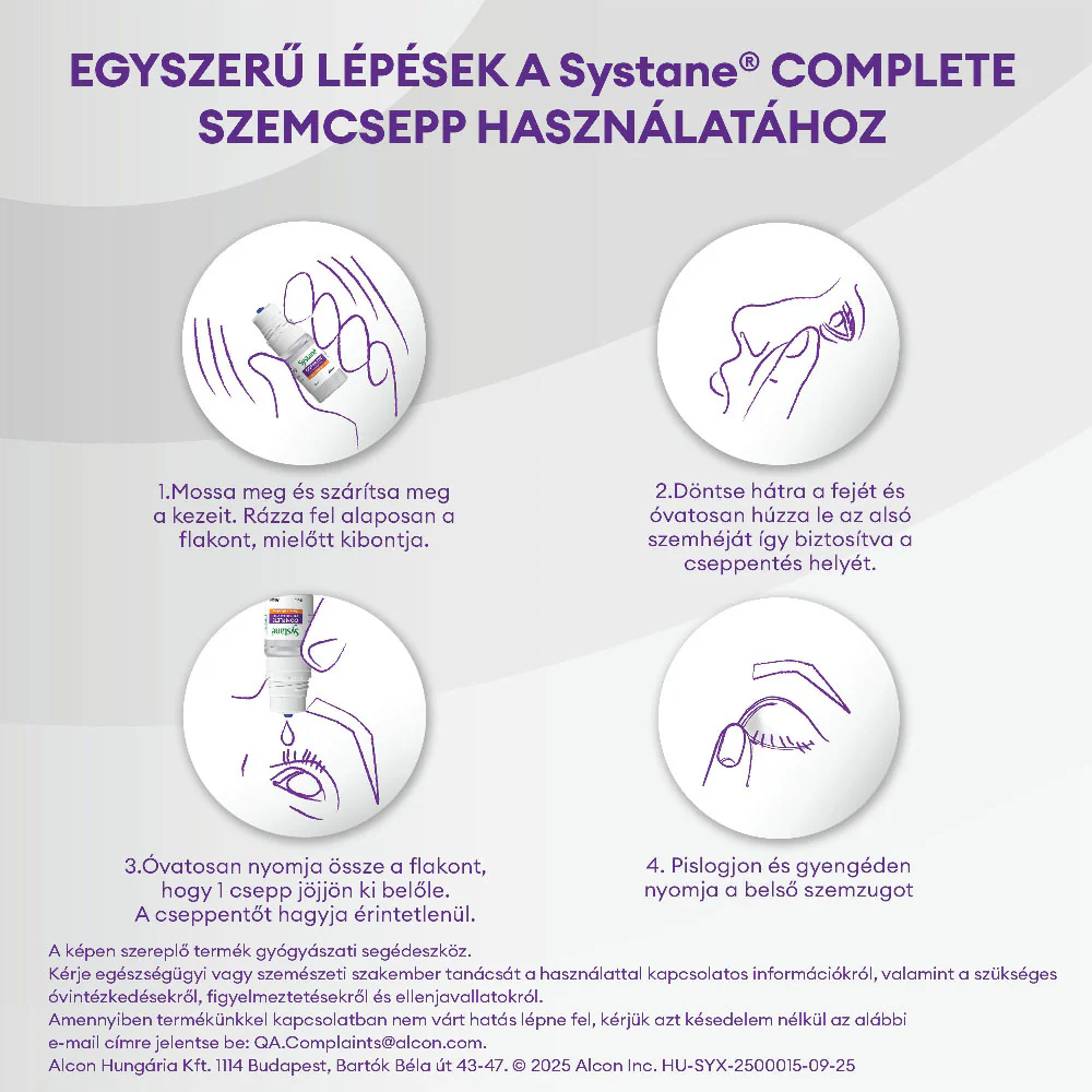 Systane Complete tartósítószer mentes lubrikáló szemcsepp 10ml - Image 10