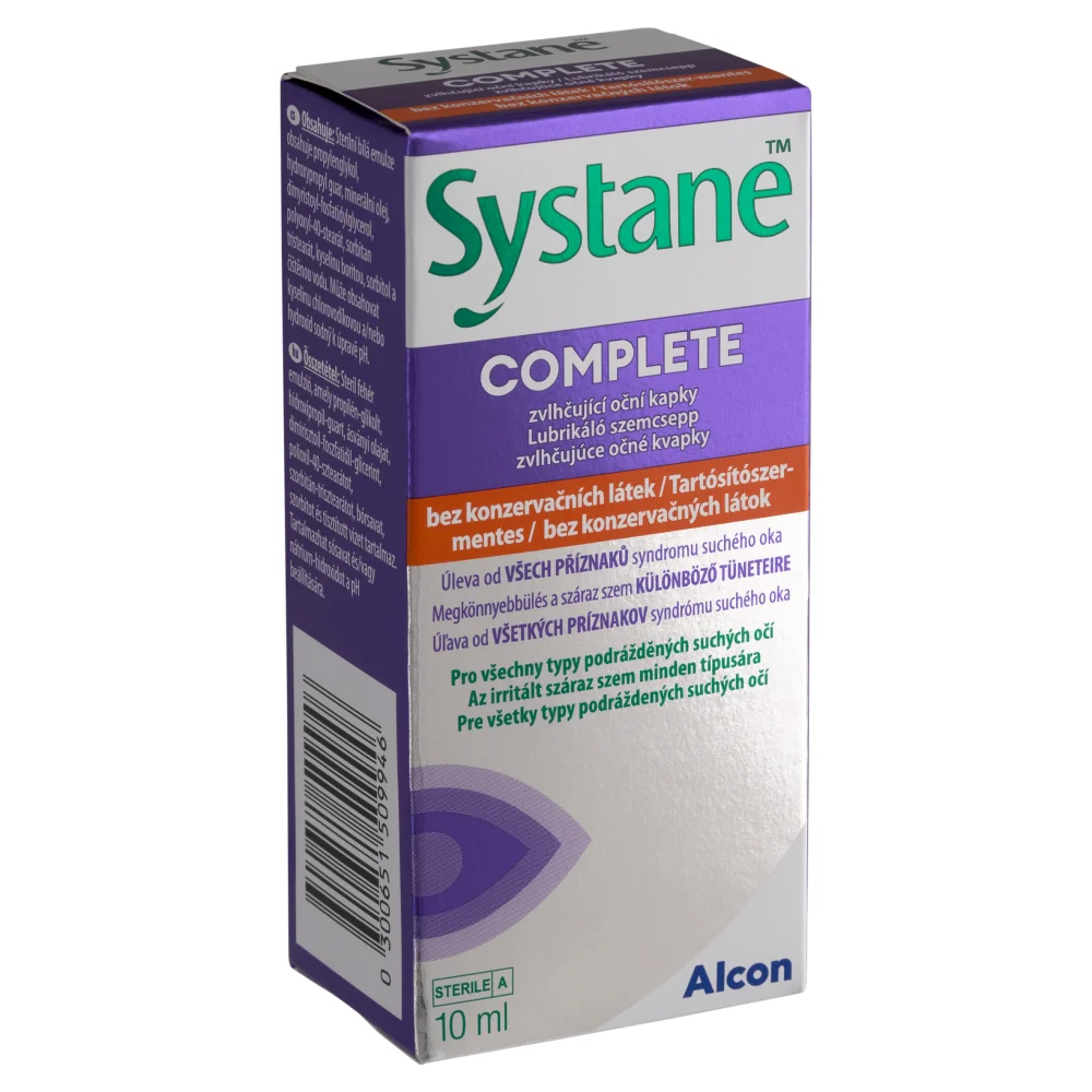 Systane Complete tartósítószer mentes lubrikáló szemcsepp 10ml - Image 3