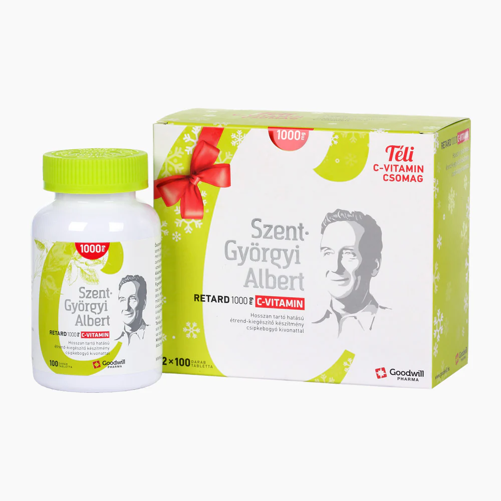 Szent-Györgyi Albert C-vitamin 1000 mg retard tabletta 2x100 db - Image 2