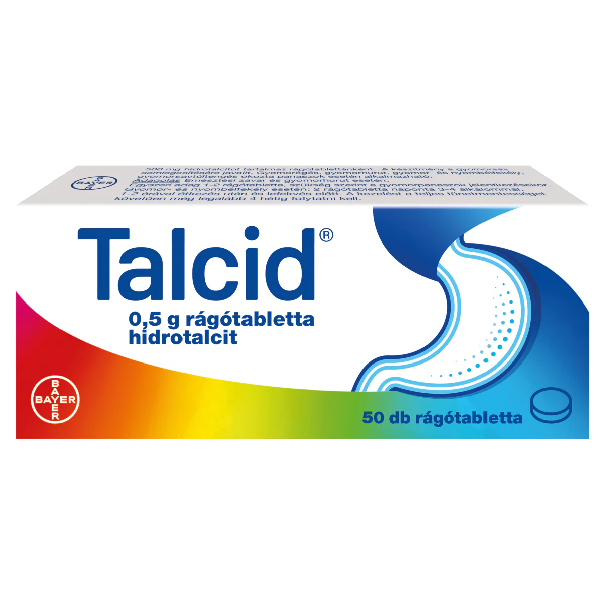 Talcid 0,5 g rágótabletta 50 db - Image 2