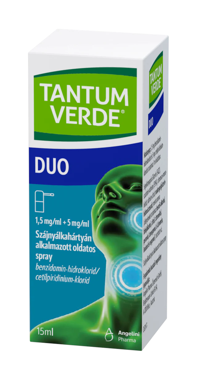 Tantum Verde Duo 1,5 mg/ml + 5 mg/ml szájnyálkahártyán alkalmazott oldatos spray 1x15ml - Image 5