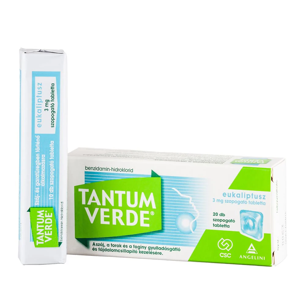 Tantum Verde eukaliptus 3mg szopogató tabletta 20 db