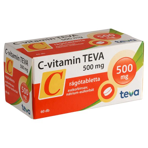 C-vitamin TEVA 500mg rágótabletta 60 db - Image 2