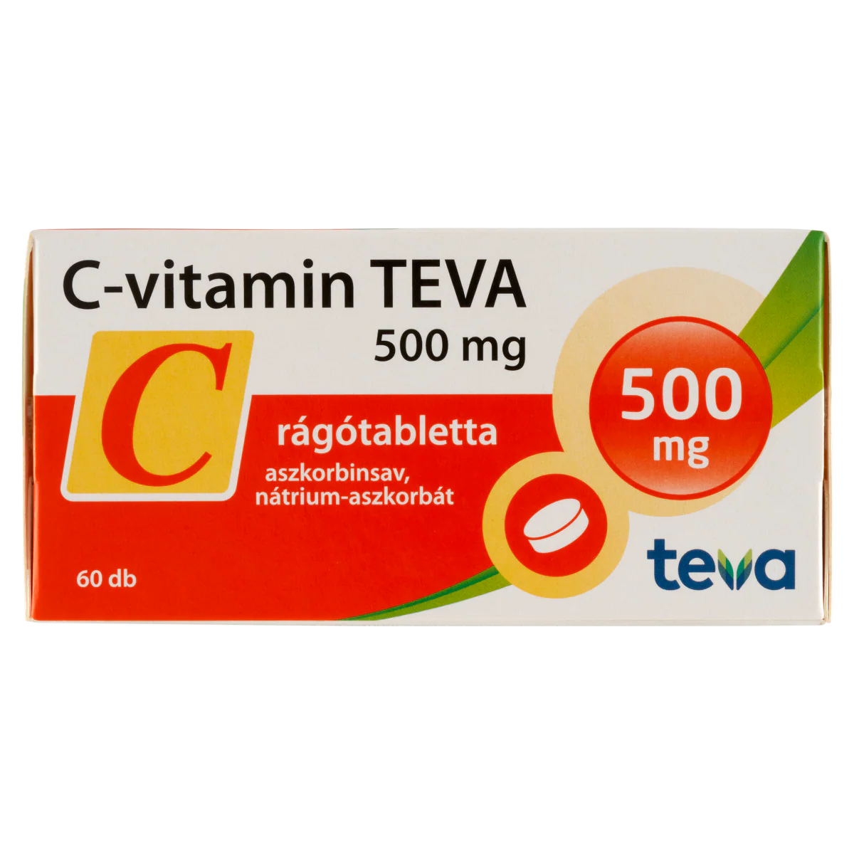 C-vitamin TEVA 500mg rágótabletta 60 db - Image 3