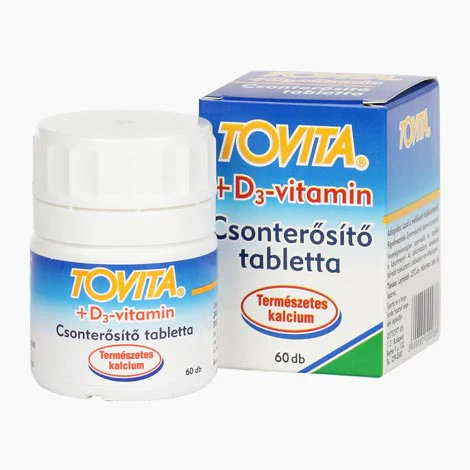 Tovita+D3 vitamin csonterősítő tabletta 60 db - Image 2