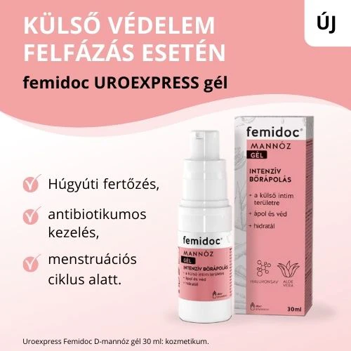 Uroexpress Femidoc D-mannóz gél 30ml