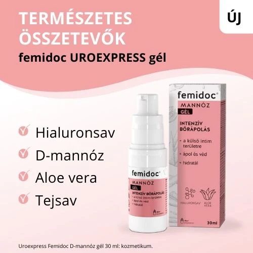 Uroexpress Femidoc D-mannóz gél 30ml - Image 2