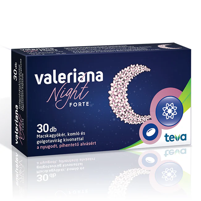 Valeriana Night Forte étrendkiegészítő kapszula 30 db - Image 4