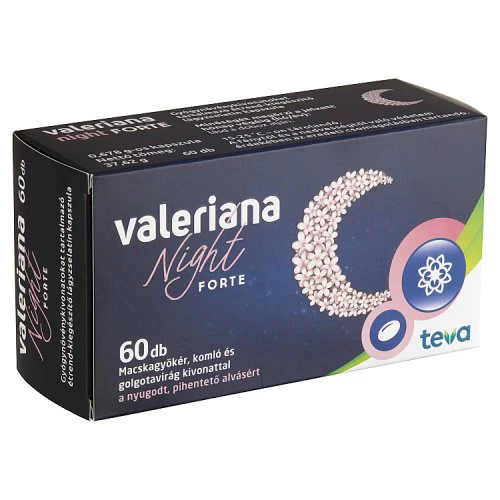 Valeriana Night Forte étrendkiegészítő kapszula 60 db - Image 2