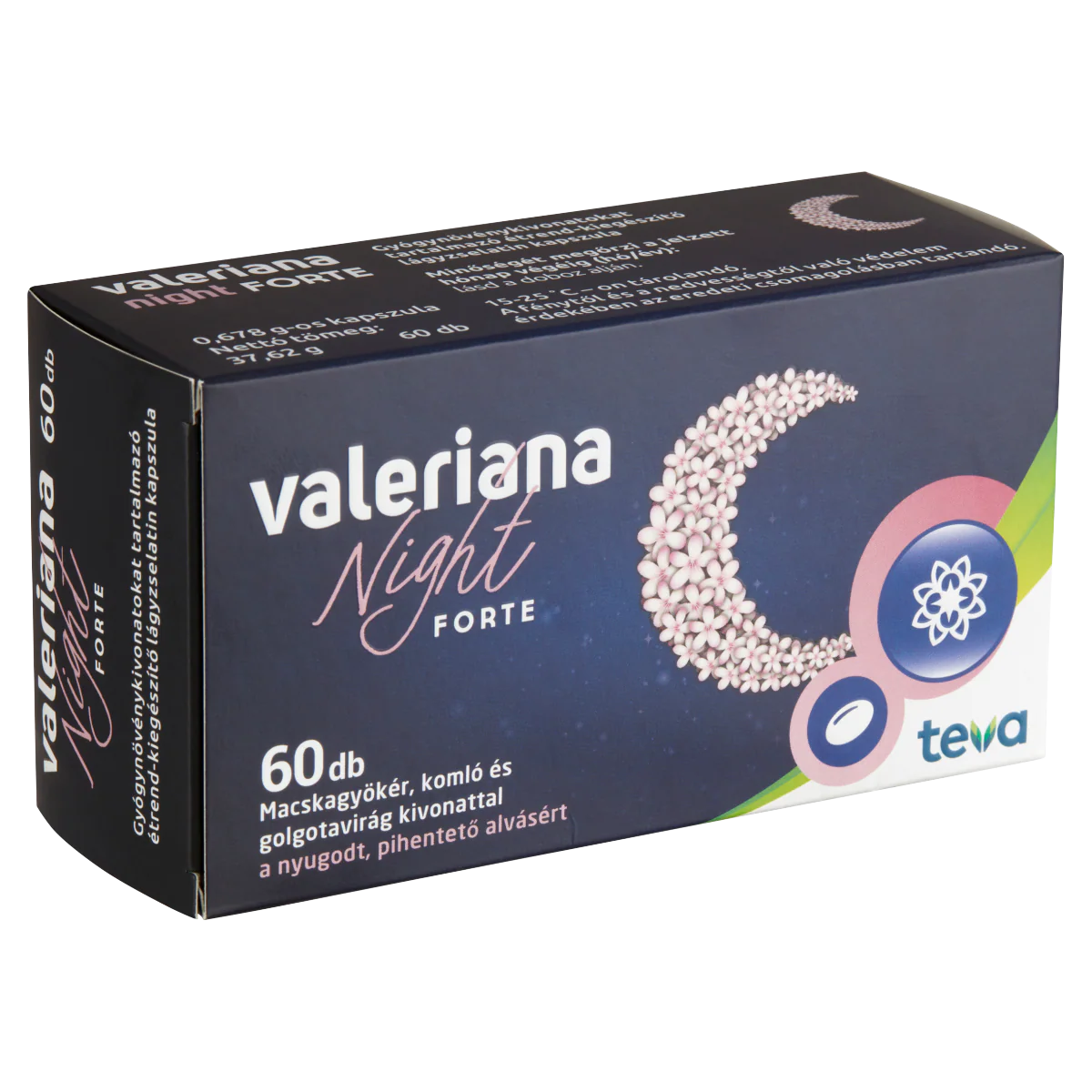 Valeriana Night Forte étrendkiegészítő kapszula 60 db - Image 6