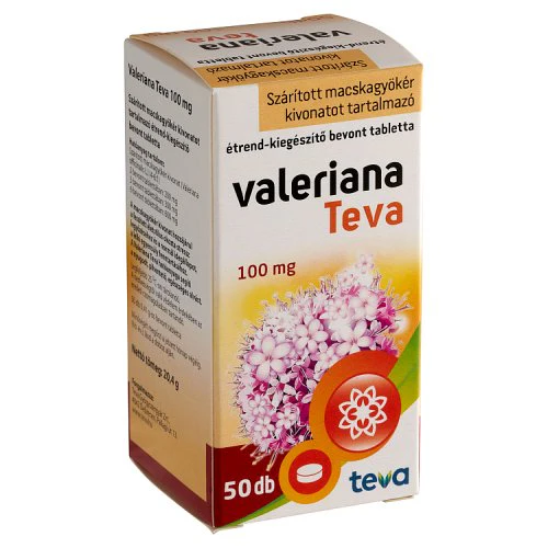 Valeriana TEVA 100mg bevont tabletta 50 db - Image 2