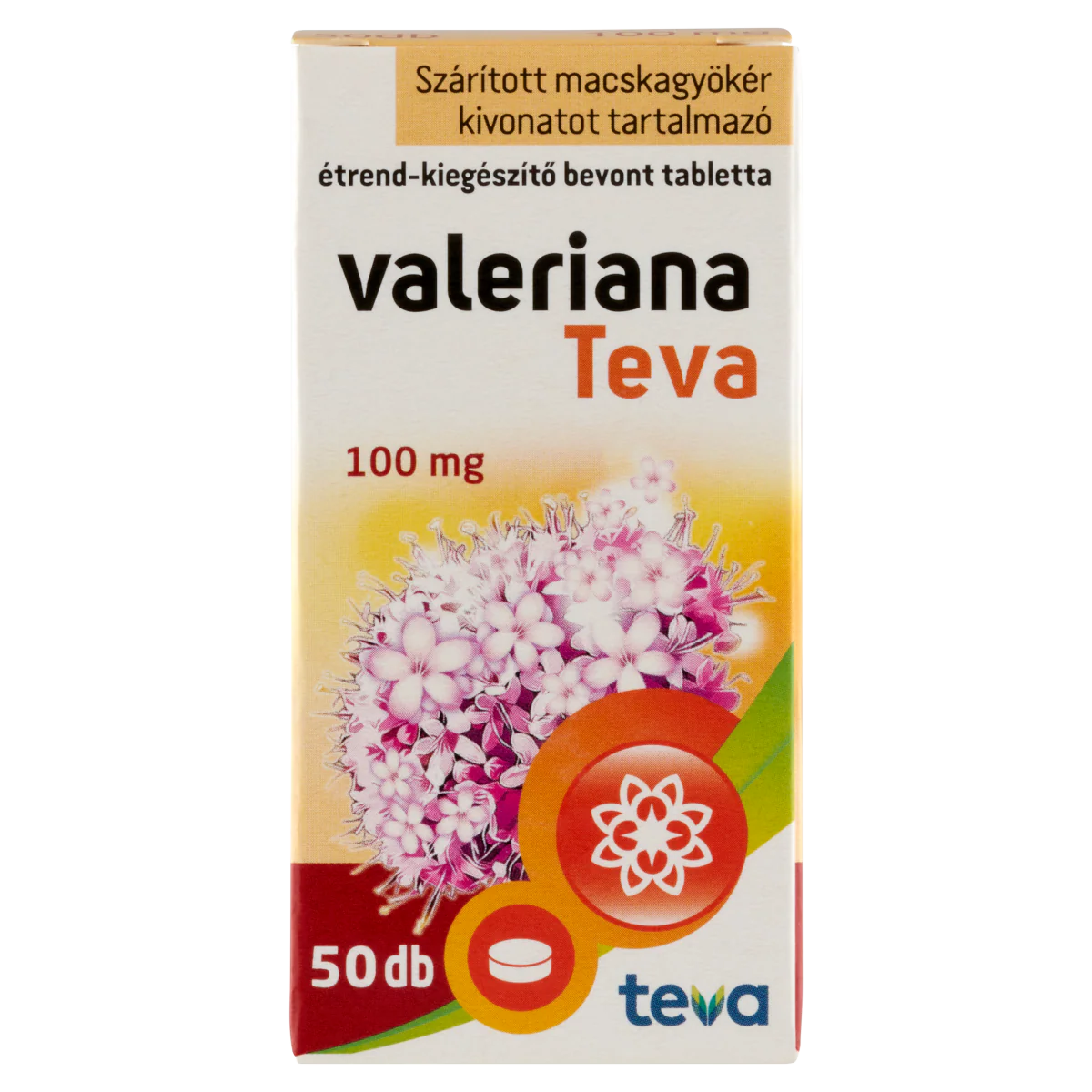 Valeriana TEVA 100mg bevont tabletta 50 db - Image 3
