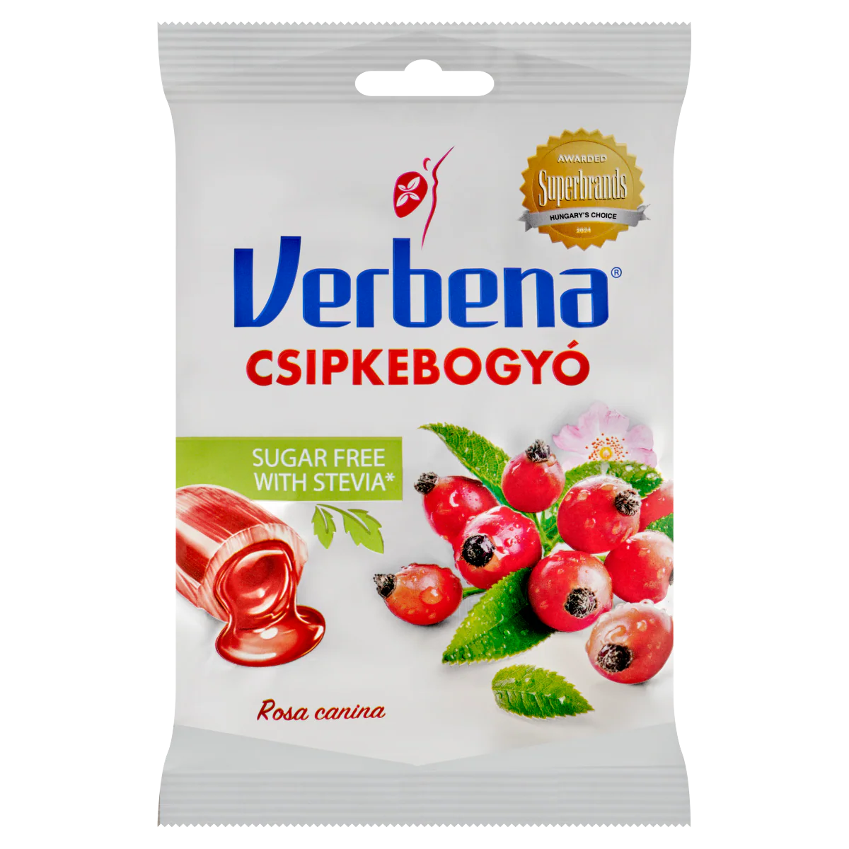 Verbena Csipkebogyó cukormentes cukorka 60g - Image 3