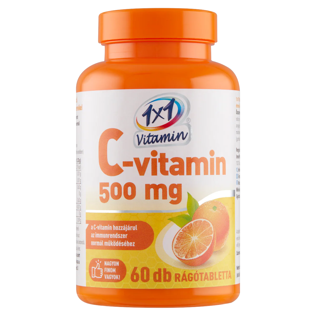 VitaPlus 1x1 Vitaday C-vitamin 500 mg rágótabletta narancs ízű 60 db - Image 2