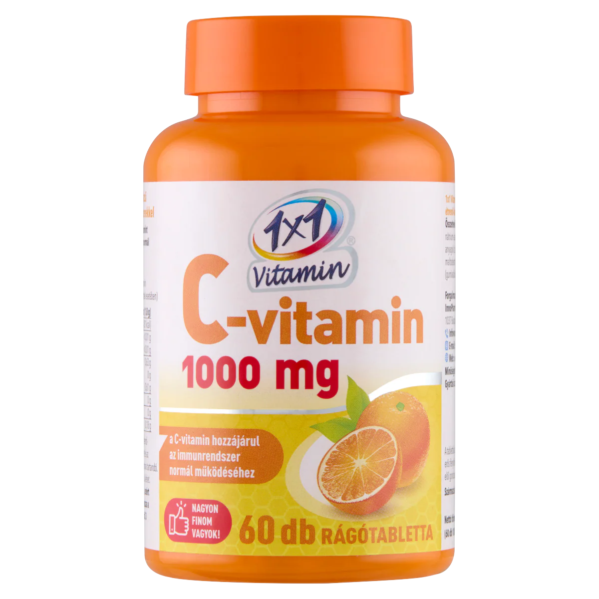 VitaPlus 1x1 Vitaday C-vitamin 1000 mg rágótabletta narancs ízű 60 db - Image 2