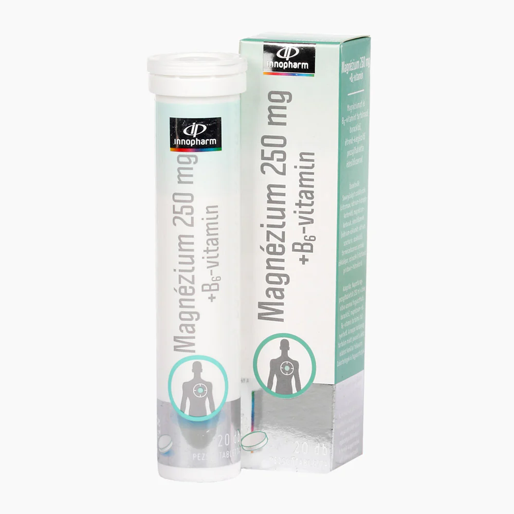 VitaPlus InnoPharm Magnézium 250mg+B6-vitamin pezsgőtabletta 20 db - Image 2