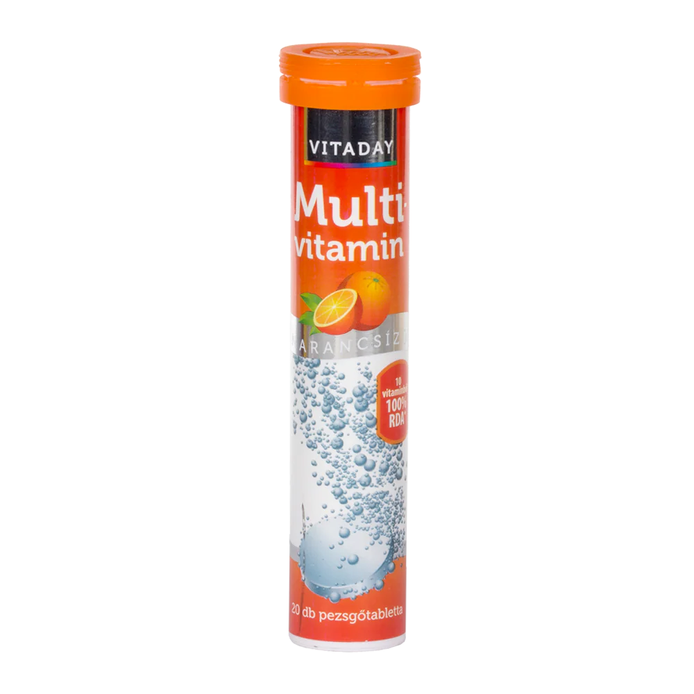 VitaPlus Vitaday multivitamin pezsgőtabletta narancs ízű 20 db