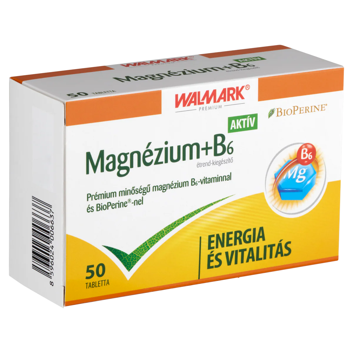 Walmark BIOPERINE Magnézium + B6 Aktív tabletta 50 db - Image 9