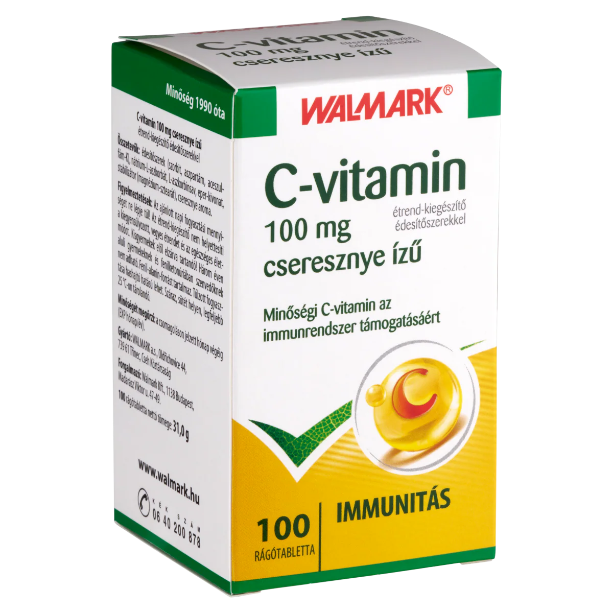 Walmark C-vitamin 100 mg cseresznye ízű rágótabletta 100 db - Image 8