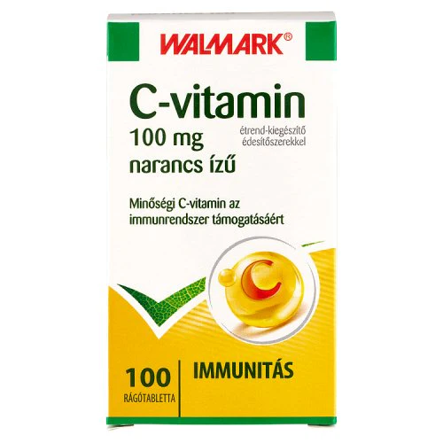 Walmark C-vitamin 100 mg narancs ízű rágótabletta 100 db
