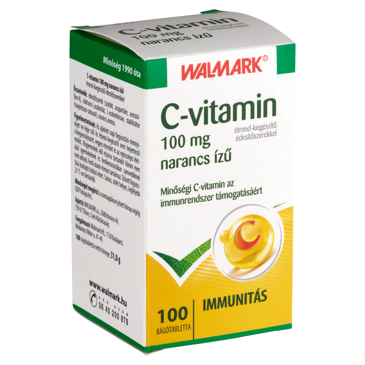 Walmark C-vitamin 100 mg narancs ízű rágótabletta 100 db - Image 9