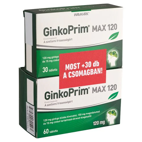 Walmark GinkoPrim Max 120 mg tabletta 60 db+30 db - Image 3