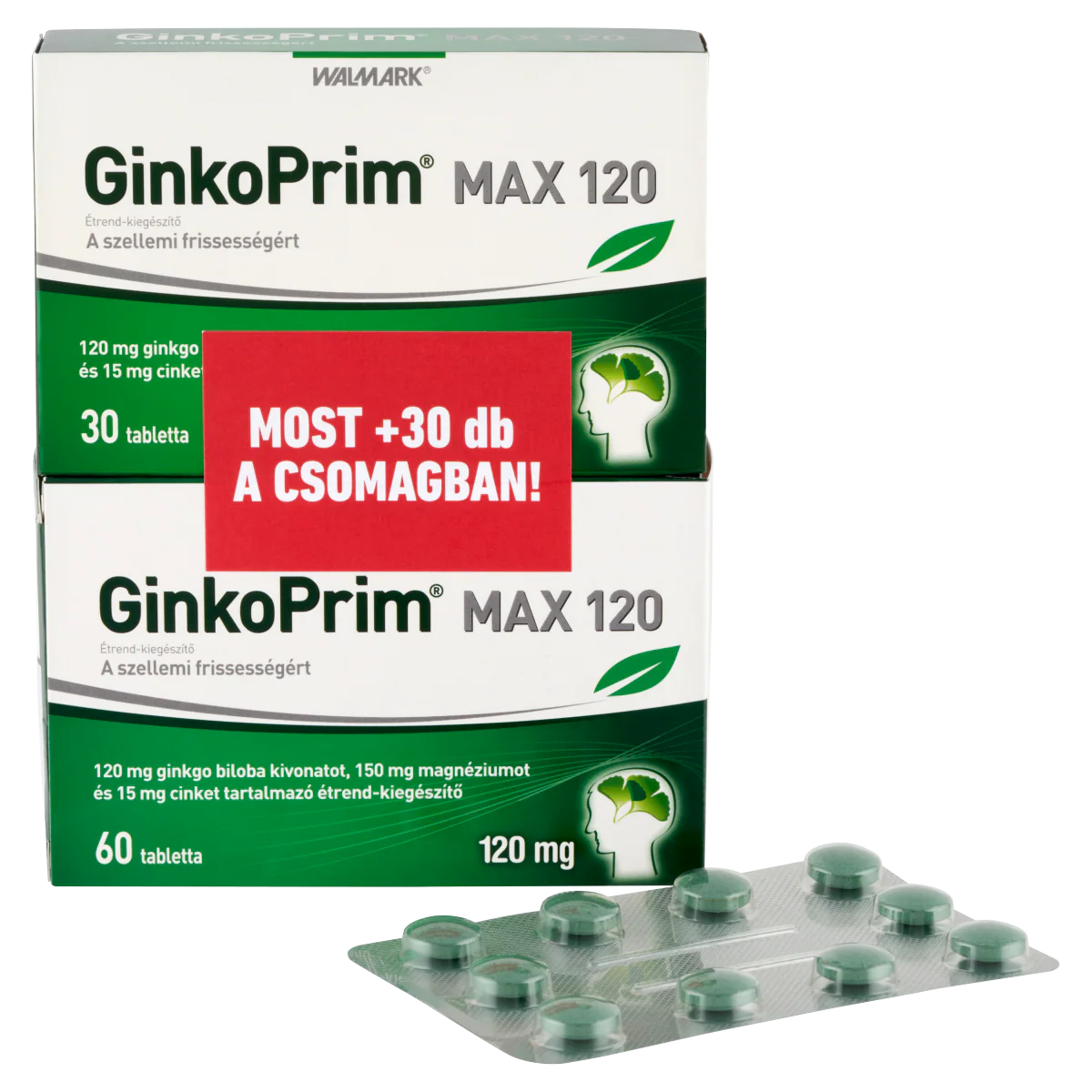 Walmark GinkoPrim Max 120 mg tabletta 60 db+30 db - Image 5