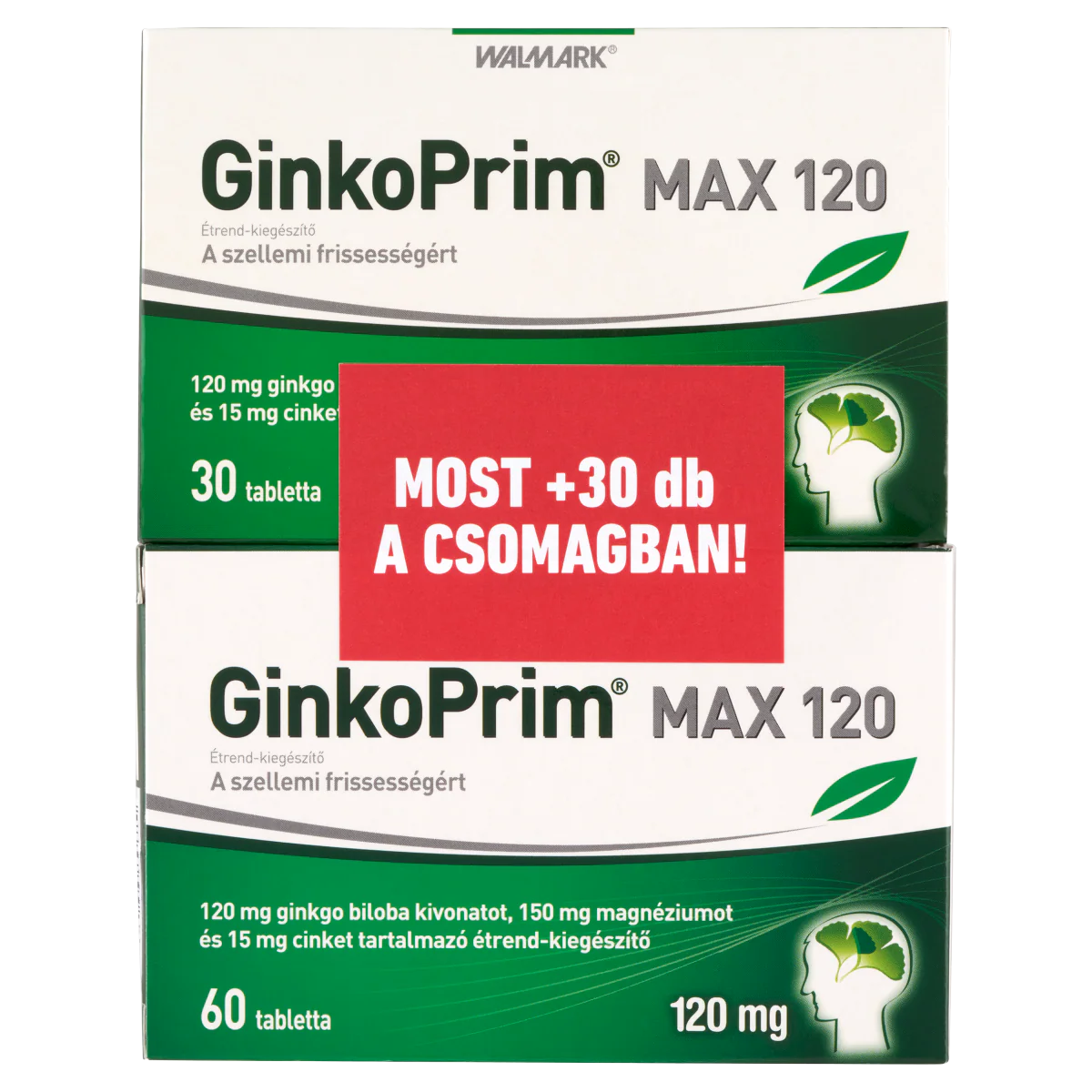 Walmark GinkoPrim Max 120 mg tabletta 60 db+30 db - Image 6
