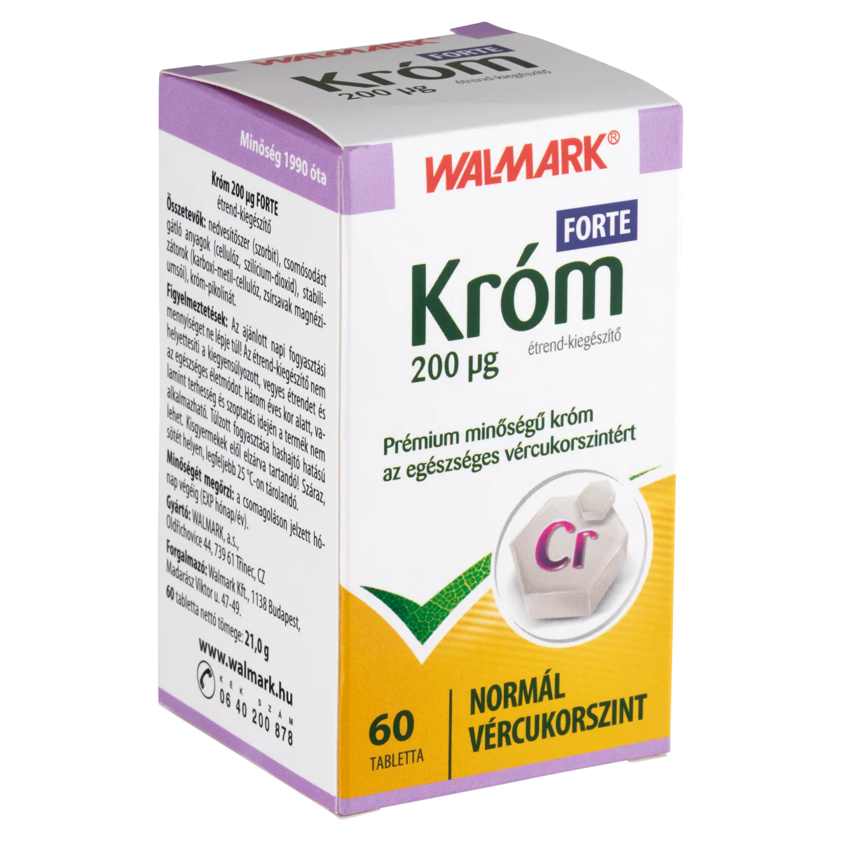 Walmark Króm Forte 200 mcg tabletta 60 db - Image 8