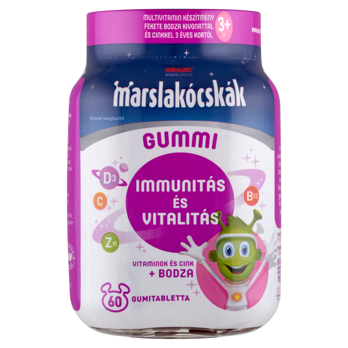 Walmark Marslakócskák Gummi bodzás multivitaminos gumitabletta 60 db - Image 4