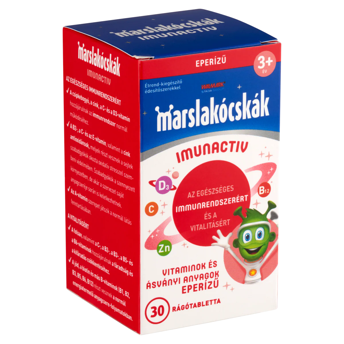 Walmark Marslakócskák Imunactiv eper ízű rágótabletta 30 db - Image 5