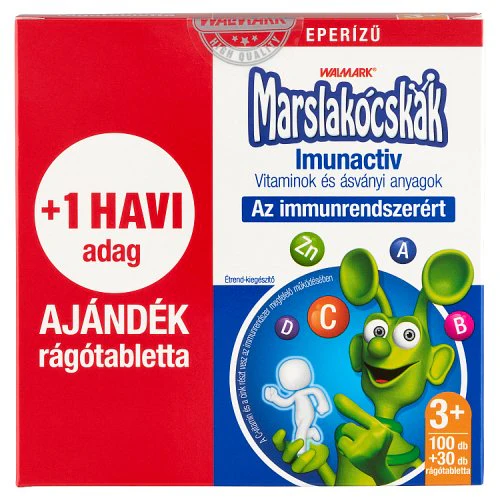 Walmark MarslakĂłcskĂĄk Imunactiv rĂĄgĂłtabletta eper ĂzƱ 100 db + 30 db