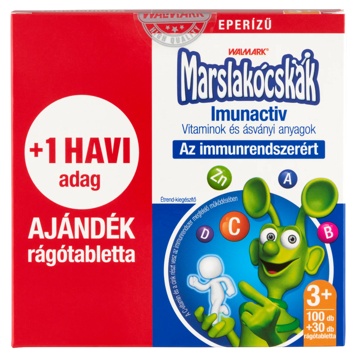 Walmark MarslakĂłcskĂĄk Imunactiv rĂĄgĂłtabletta eper ĂzƱ 100 db + 30 db - Image 5