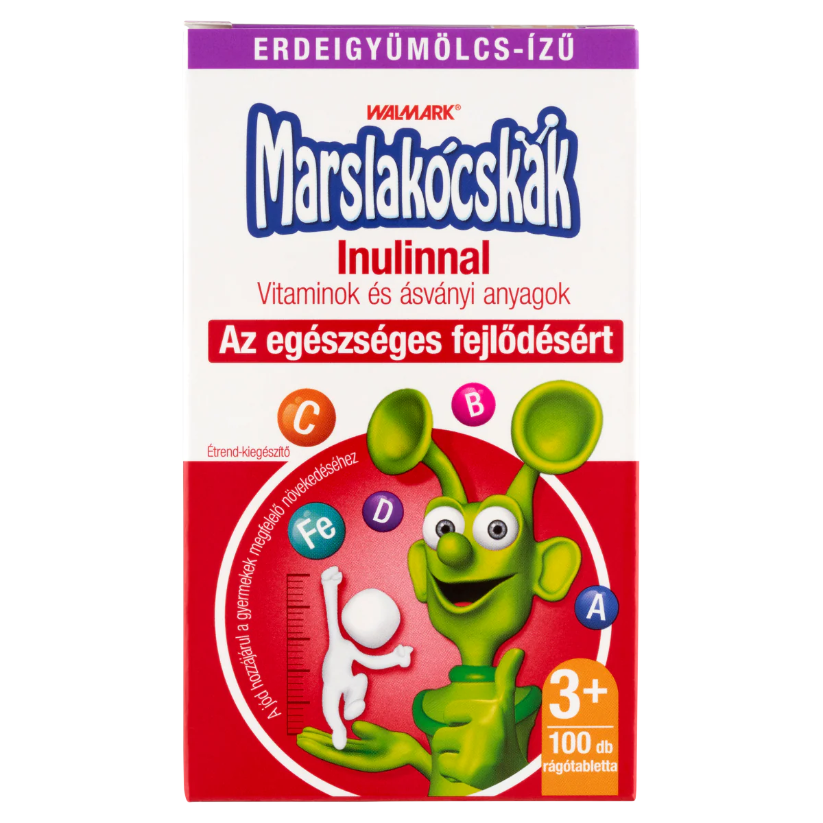 Walmark Marslakócskák Inulinnal rágótabletta erdeigyümölcs ízű 100 db - Image 6