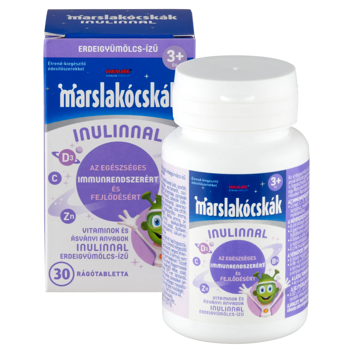 Walmark Marslakócskák Inulinnal rágótabletta erdeigyümölcs ízű 30 db - Image 9