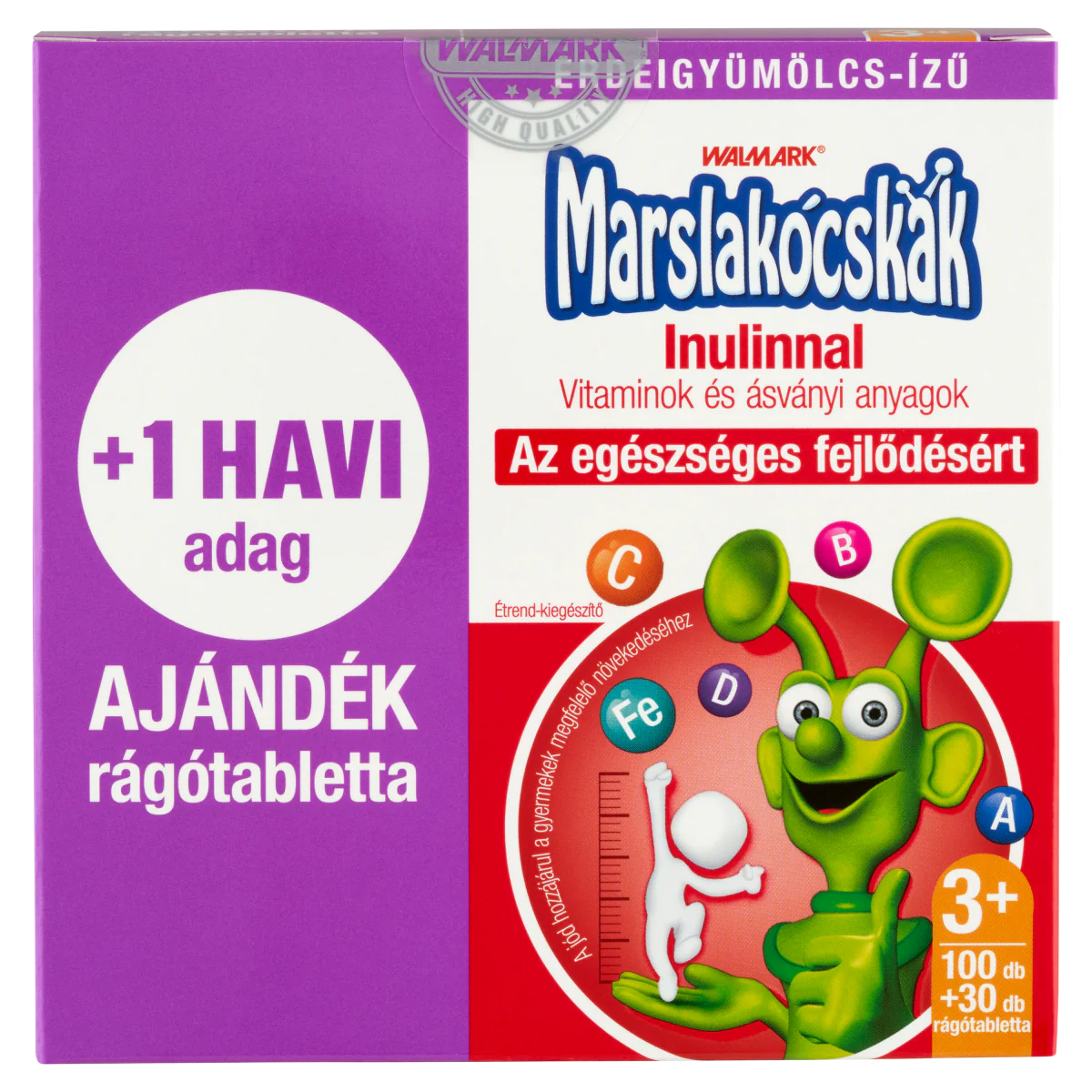 Walmark Marslakócskák Inulinnal rágótabletta erdeigyümölcs ízű 100 db + 30 db - Image 8