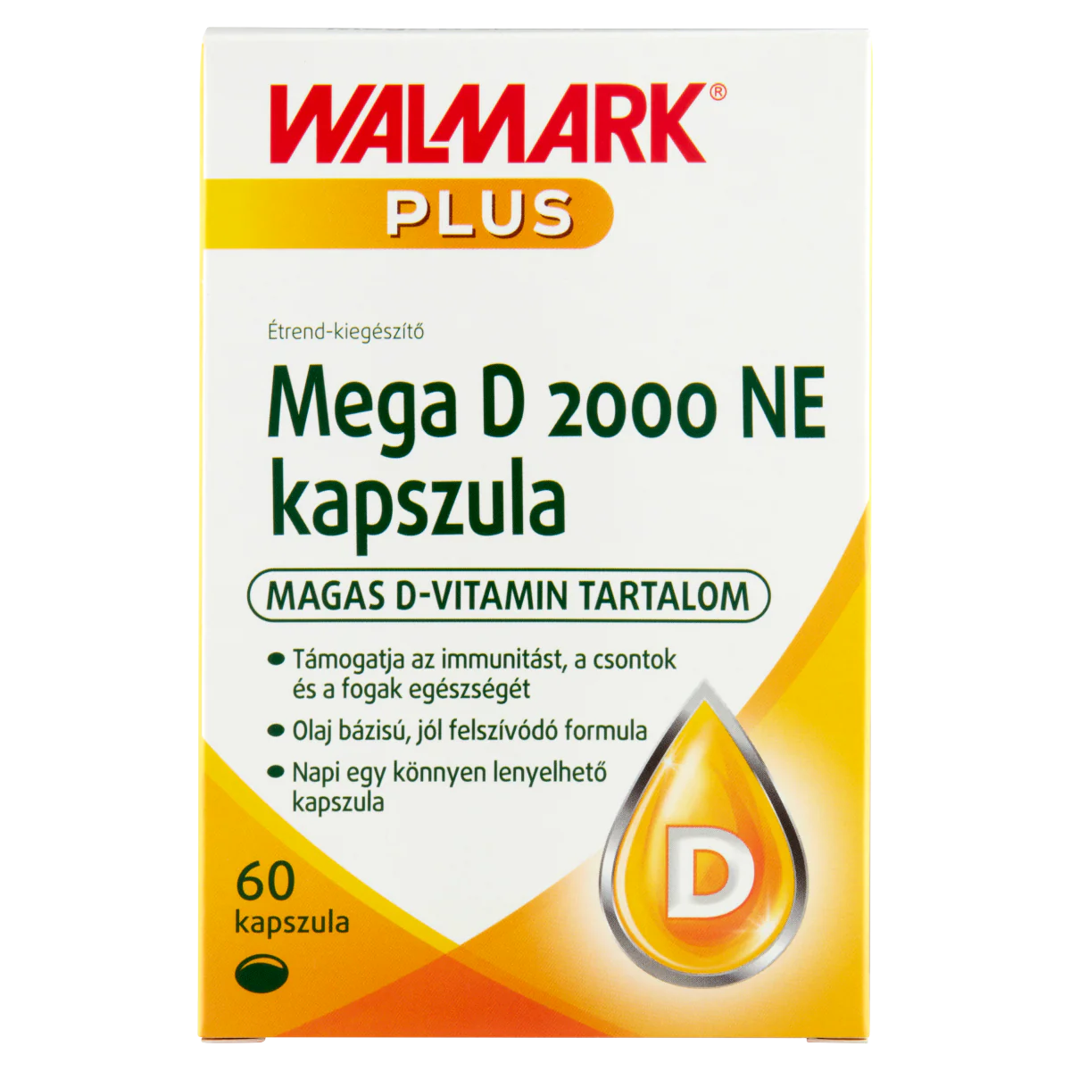Walmark Mega D 2000 NE étrend-kiegészítő kapszula 60 db - Image 2
