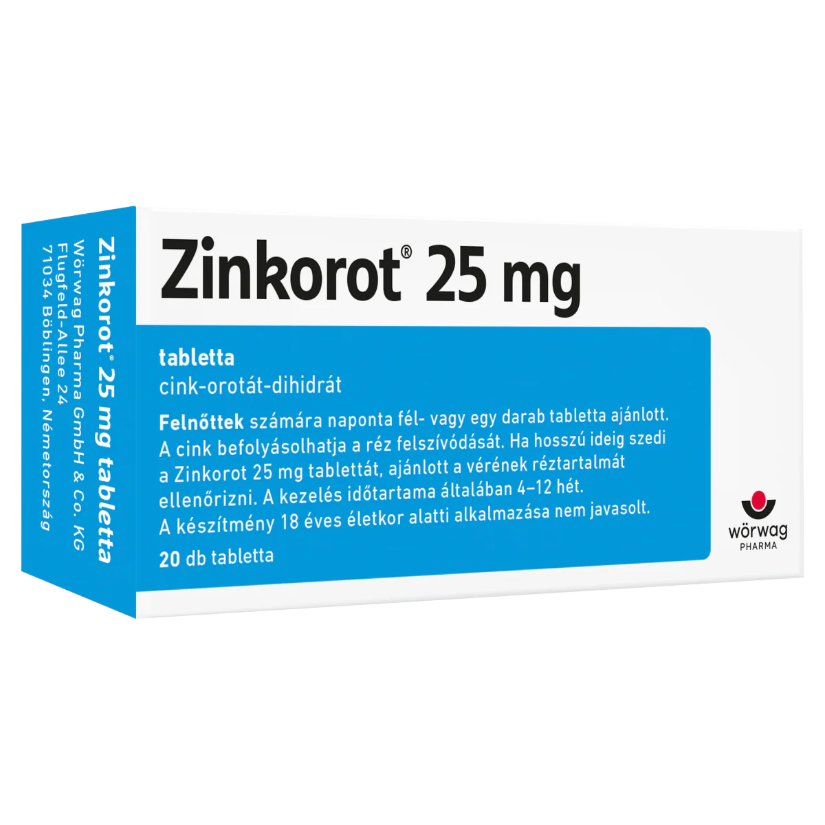 Zinkorot 25 mg tabletta 20 db - Image 4